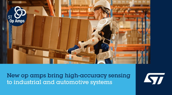 意法半導(dǎo)體高精度TSZ151運(yùn)算放大器具有極低的失調(diào)電壓和溫度漂移，信號(hào)調(diào)理和電流測(cè)量電路的準(zhǔn)確度和穩(wěn)定性。