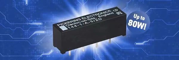 Pickering公司推出最新大功率舌簧繼電器，額定功率高達(dá) 80W